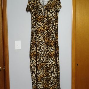Long Leopard Dress